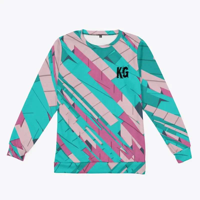 TRIO COLOUR PRINT JUMPER