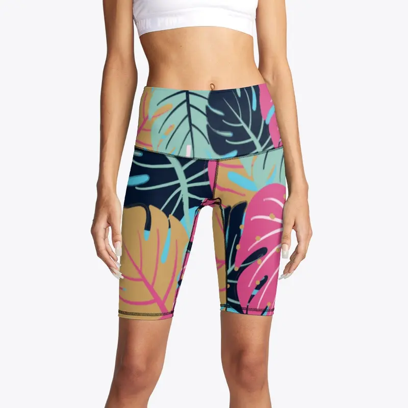 LEAF PRINT LEGGINGS